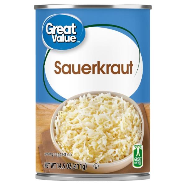 お取り寄せ グレートバリュー ザワークラウト 411g Great Value Sauerkraut, 14.5 oz