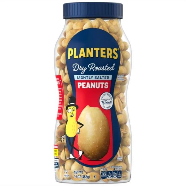 プランターズ ライトソルト ドライロースト ピーナッツ 454g PLANTERS Lightly Salted Dry Roasted Peanuts, Pa お取り寄せ