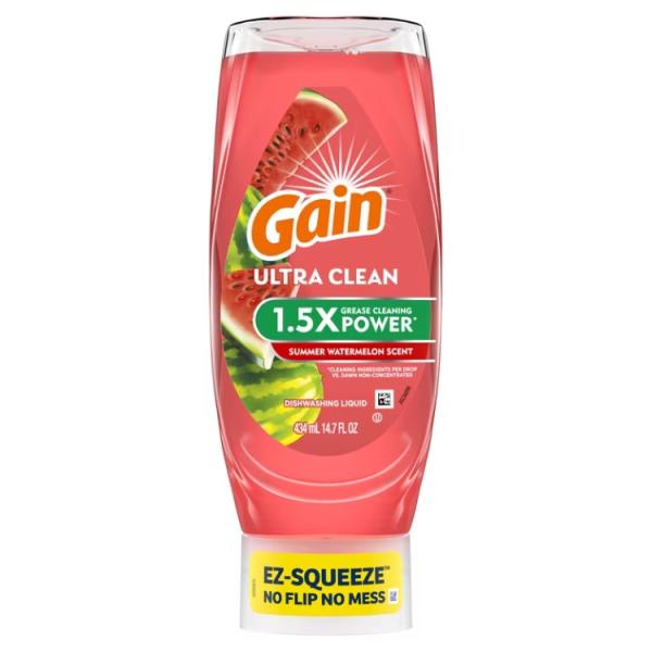お取り寄せ ゲイン ウルトラ イージースクイーズ 食器用液体洗剤 サマーウォーターメロンの香り 435ml Gain Ultra EZ-Squeeze