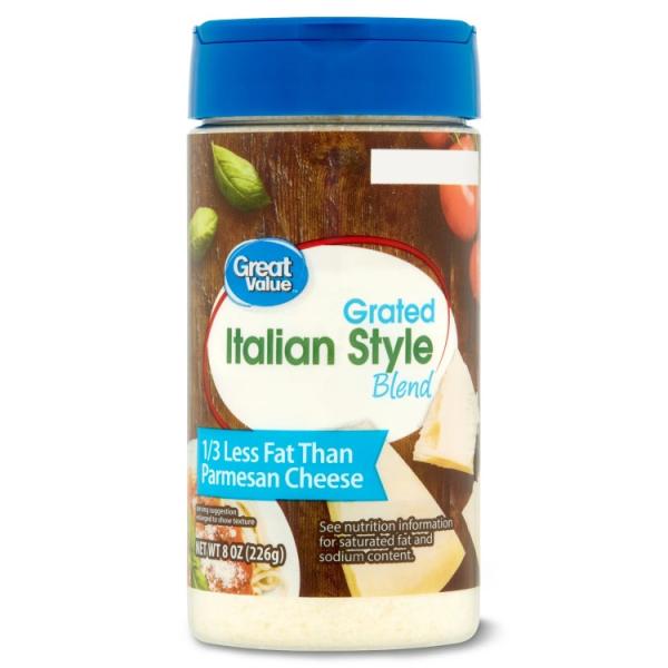 お取り寄せ 【ウォルマートブランド】グレートバリュー イタリアンスタイル シュレッドチーズ シェーカー 226g Great Value Grated Ital