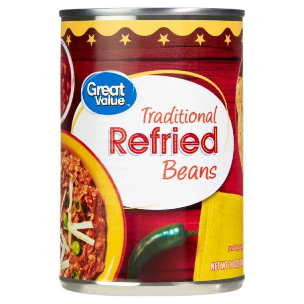 お取り寄せ グレートバリュー トラディショナル リフライドビーンズ 454g Great Value Traditional Refried Bean