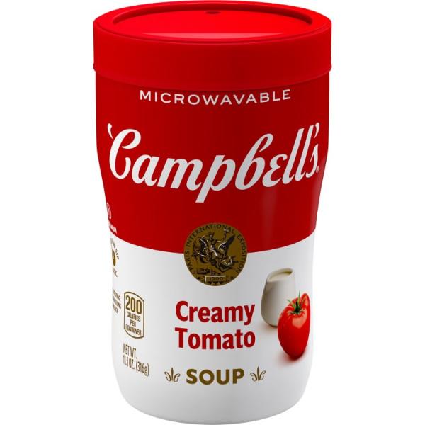お取り寄せ キャンベル シッピングスープ クリーミートマトスープ 電子レンジ対応カップ 316g Campbell's Sipping Soup, C