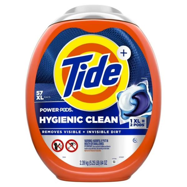 お取り寄せ タイド ハイジニッククリーン パワーポッズ 洗濯洗剤パック オリジナルの香り 57個 Tide Hygienic Clean Power PODS
