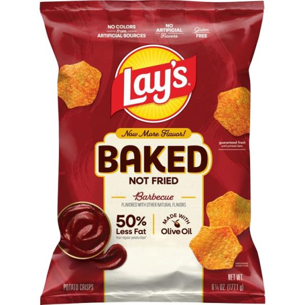 お取り寄せ レイズ ベイクド 50%脂肪分カット バーベキュー ポテトチップス 177.1g Baked Lay’s 50% Less Fat Bar