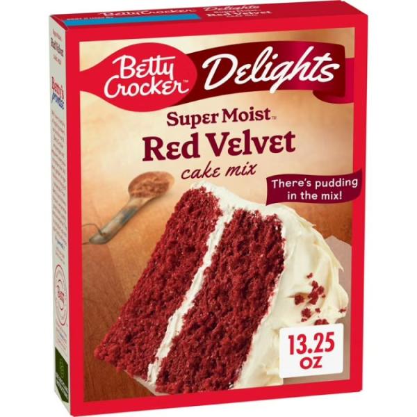 ベティクロッカー ディライツ スーパーモイスト レッドベルベットケーキミックス 375g Betty Crocker Delights Super Moist  お取り寄せ