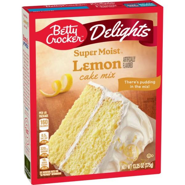 お取り寄せ ベティクロッカー デライツ スーパーモイスト レモンケーキミックス 375g Betty Crocker Delights Super M