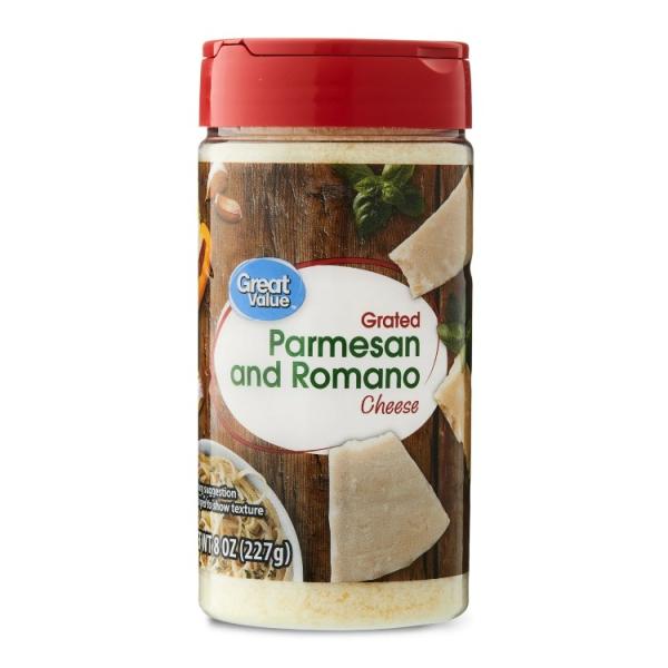 お取り寄せ 【ウォルマートブランド】グレートバリュー パルメザンチーズ＆ロマーノチーズ シェーカー 226g Great Value Grated Parmes