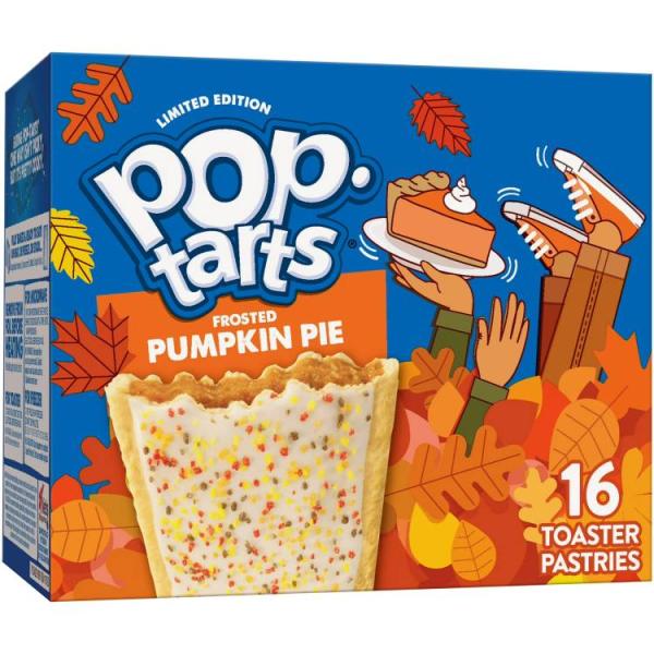 お取り寄せ [秋限定版]ポップターツ フロストパンプキンパイ トースターペストリー 16個入り 768g Pop-Tarts Frosted Pump