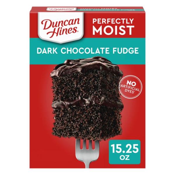 お取り寄せ ダンカンハインズ ダークチョコレートファッジケーキミックス 432g Duncan Hines Dark Chocolate Fudge Cake