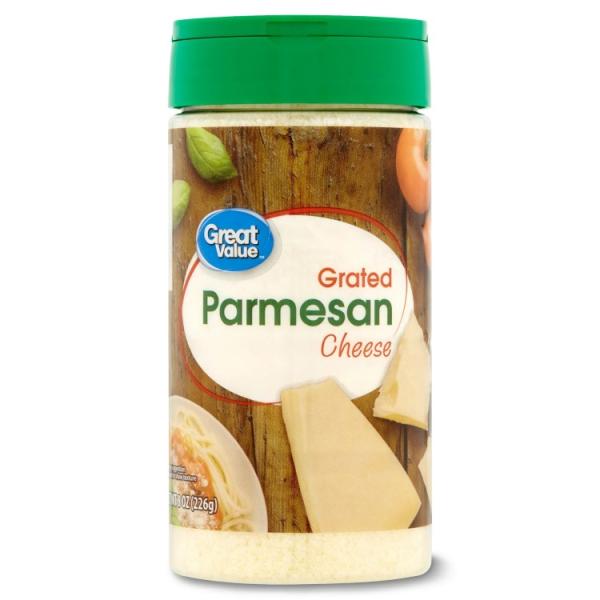 お取り寄せ 【ウォルマートブランド】グレートバリュー 粉チーズ シェーカー 226g Great Value Grated Parmesan Cheese, 8