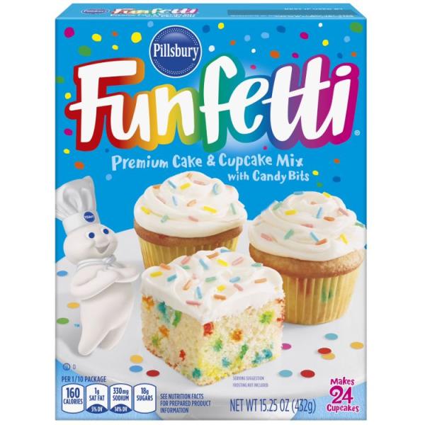 お取り寄せ ピルズベリー ファンフェッティケーキミックス キャンディビッツ 432g Pillsbury Funfetti Cake Mix with