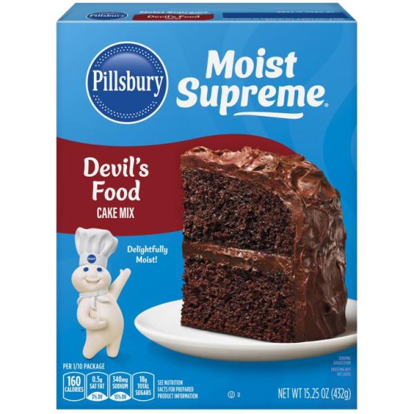 お取り寄せ ピルズベリー モイスト シュプリーム デビルズフードケーキミックス 432g Pillsbury Moist Supreme Devil'