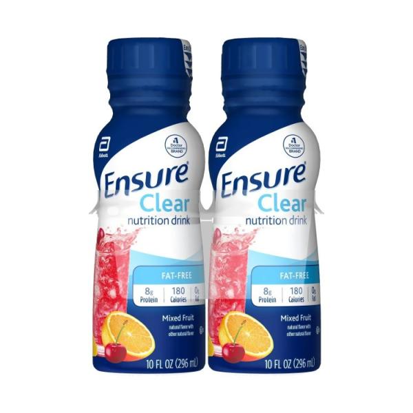 エンシュア クリア ニュートリションドリンク 脂肪不使用 ミックスフルーツ風味 296mL 4本セット Ensure Clear Nutrition Drink お取り寄せ