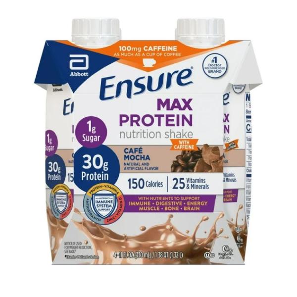 エンシュア マックス プロテイン シェイク カフェモカ 330ml 4本 Ensure Max Protein Shake, 30g Protein, Moch お取り寄せ
