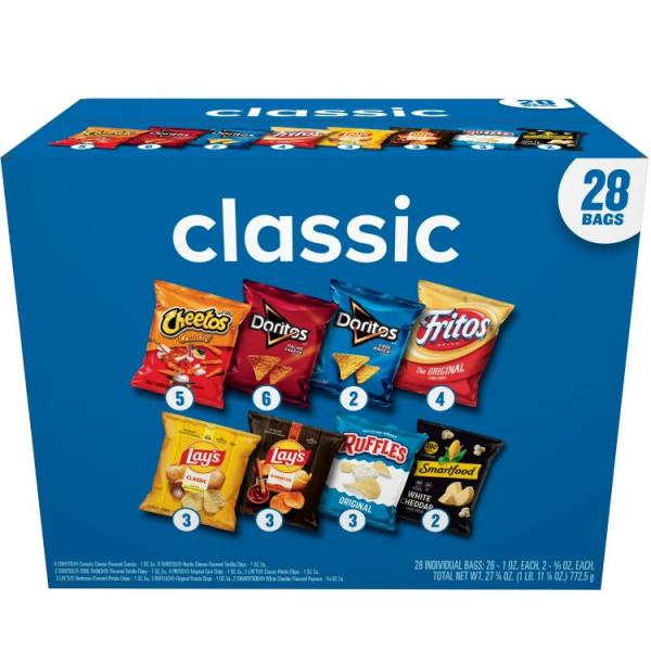 フリトレー スナック クラシックミックス バラエティパック 28個入り Frito Lay Snacks Classic Mix Variety 27 1/4  お取り寄せ