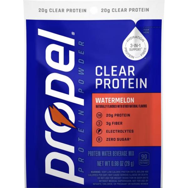 お取り寄せ プロペル クリアプロテイン ウォーターメロン クリアプロテインドリンクミックス 28g Propel Clear Protein, 20g Prot