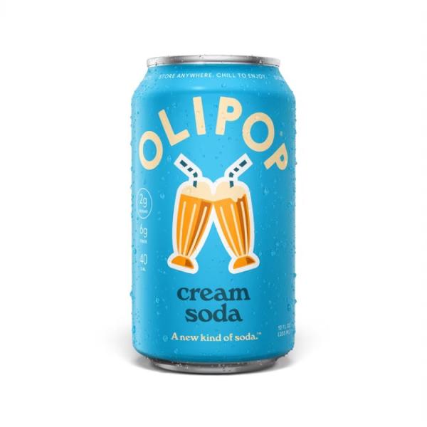 お取り寄せ オリポップ プレバイオティクスソーダ クリームソーダ 355ml OLIPOP 6g Fiber Prebiotic Soda, Crea