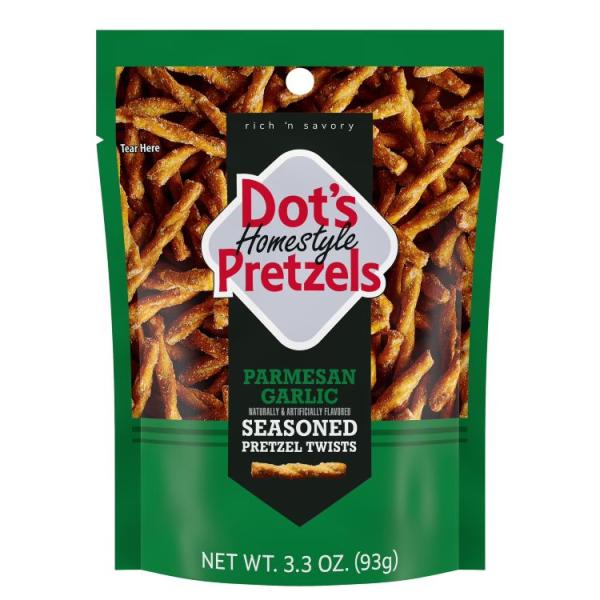 お取り寄せ ドッツ ホームスタイルプレッツェル パルメザンガーリック プレッツェルツイスト 93g Dot's Homestyle Pretzels Parme