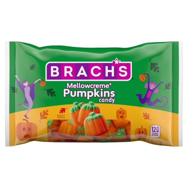 お取り寄せ [ハロウィン限定版]ブラッチズ メロウクリーム パンプキンキャンディ ハロウィンキャンディ 311g Brach's Mellowcrem