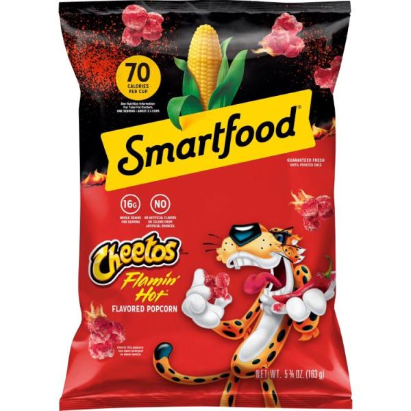 お取り寄せ スマートフード チートス フレイミンホット ポップコーン 163g Smartfood Cheetos Flamin Hot Flavored Po