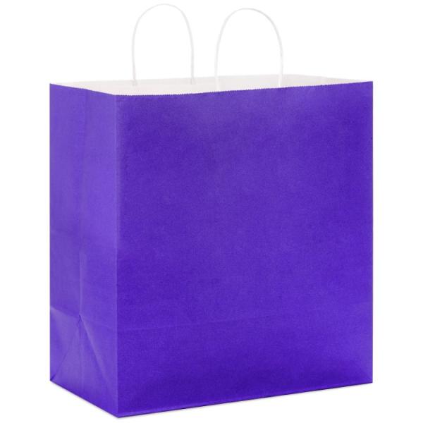 お取り寄せ ホールマーク エクストラディープギフトバッグ ソリッドロイヤルパープル Hallmark Extra-Deep Gift Bag (Solid Ro