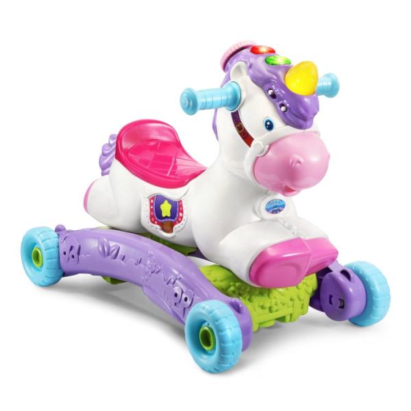 お取り寄せ ブイテック プランス＆ロック ラーニングユニコーン ロッキング・乗用2通り 1〜3歳 VTech Prance &amp; Rock Learni