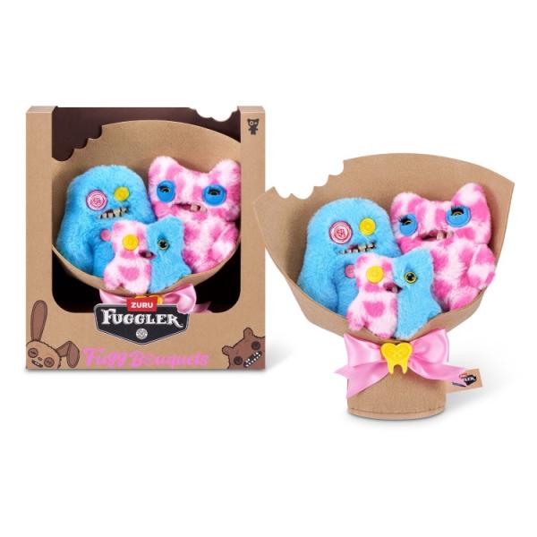 お取り寄せ ズールー ファグラー ブーケぬいぐるみ サスクーシュほか 3体 全年齢 ZURU Fuggler Bouquet Plush Set, S