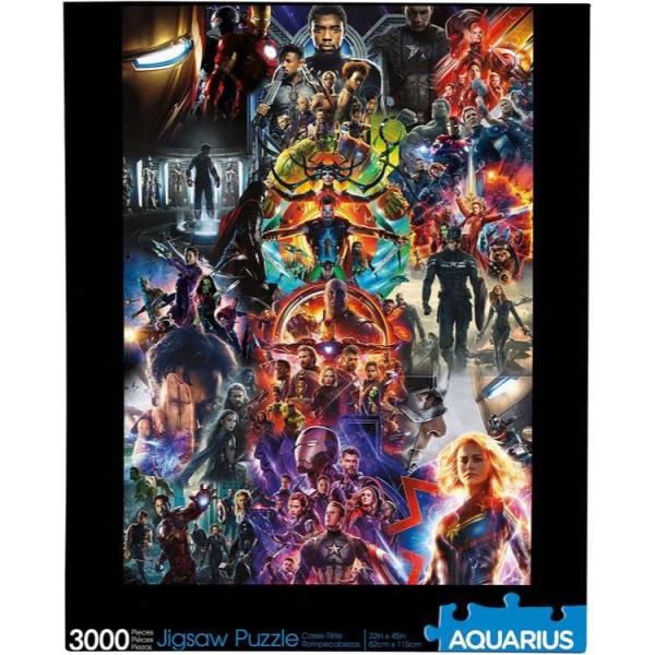 お取り寄せ アクエリアス マーベル映画作品 コラージュ ジグソーパズル 3000ピース Aquarius Marvel MCU Collage 300