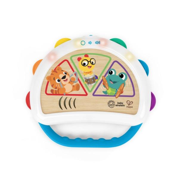 お取り寄せ ベビーアインシュタイン＆ハペ タップ＆シェイク マジックタッチタンバリン 6〜36か月 Baby Einstein &amp; Hape Tap