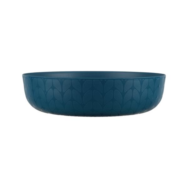 お取り寄せ 【ウォルマートブランド】メインステイズ プラスチックディナーボウル 約1.24L ネイビー Mainstays - Navy Round Plast