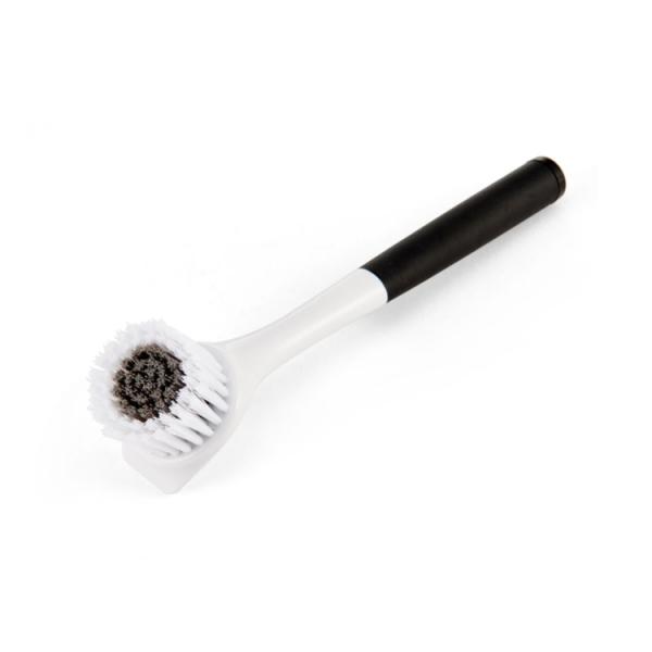 お取り寄せ キッチンエイド 角度付き丸型食器用ブラシ スクレーパー内蔵 ブラック KitchenAid Angled Round Dish Brush