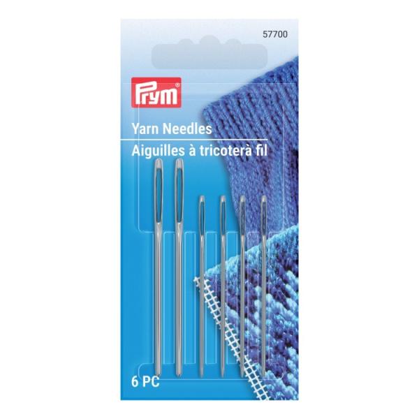 お取り寄せ プリム ヤーンニードル サイズ3/5 編み物・かぎ針編み用 6本 Prym Yarn Needles Size 3/5 - 6 Count for