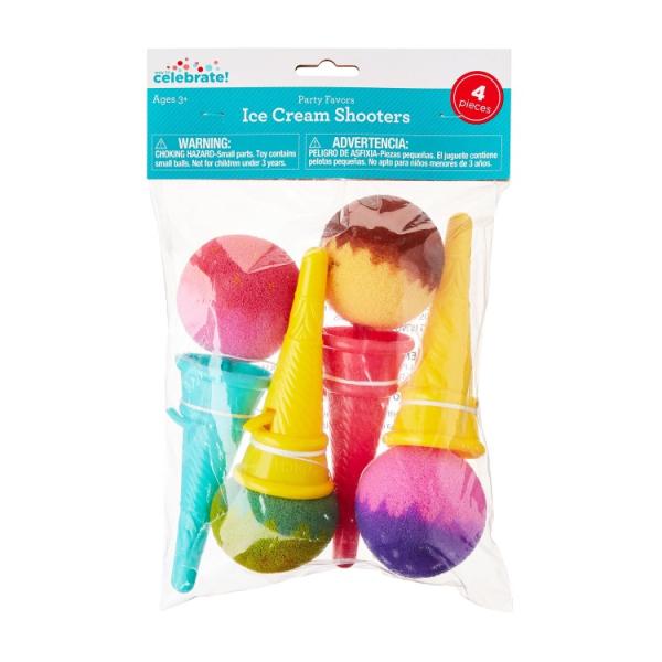 お取り寄せ 【ウォルマートブランド】ウェイトゥセレブレート パーティートイ 4個 アイスクリーム Multicolor Ice Cream Shooters P