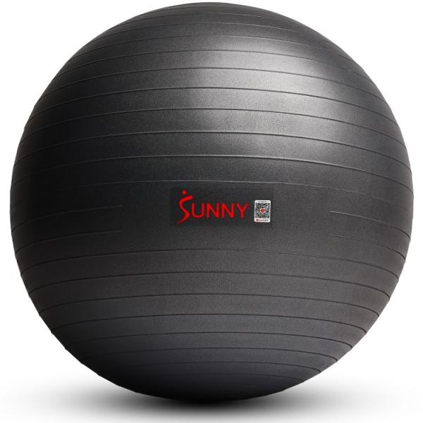 お取り寄せ サニーヘルス＆フィットネス 破裂防止ヨガ・エクササイズボール 75cm Sunny Health &amp; Fitness Yoga Ball