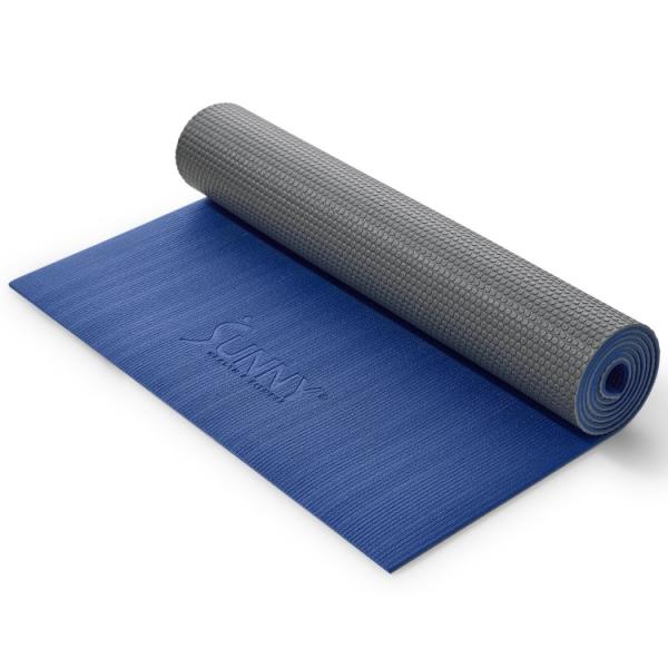 お取り寄せ サニーヘルス＆フィットネス 両面2色 滑り止めエクササイズヨガマット ブルー Sunny Health &amp; Fitness Anti-Sl