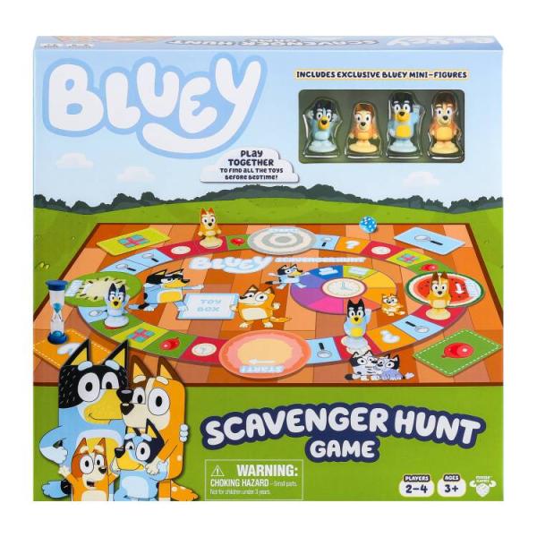 お取り寄せ ブルーイ スカベンジャーハント ボードゲーム 2〜4人用 3歳以上 Bluey Scavenger Hunt Board Game, 2-