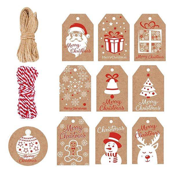 クリスマスラッピングペーパー&クリスマスカード&マニラタグS/ 3種類セット♪ クリスマスラッピングペーパー&クリスマスカード&マニラタグS/ 3