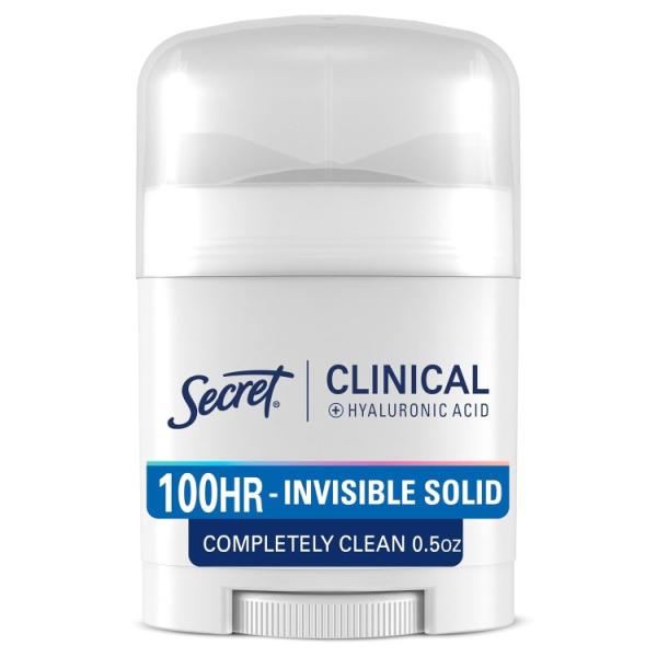 お取り寄せ シークレット クリニカルストレングス 100HR インビジブルソリッド デオドラント コンプリートクリーン 14g Secret Clin