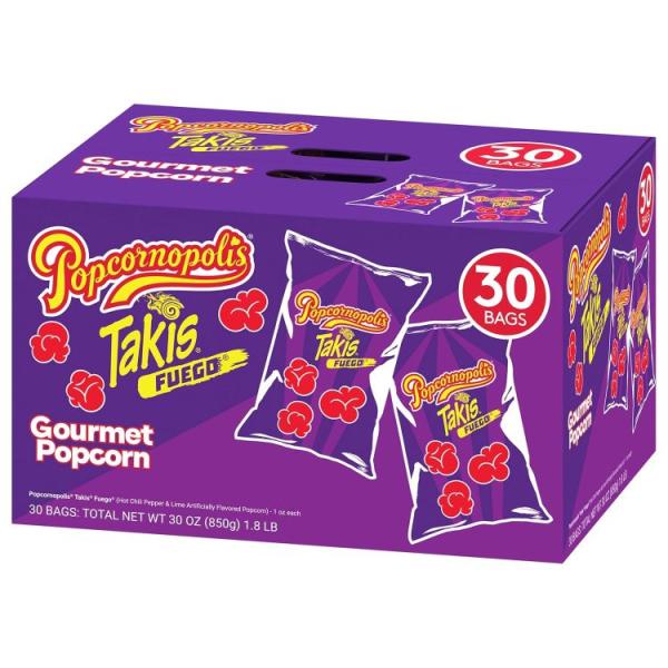 お取り寄せ ポップコーノポリス タキス フエゴ 28g 30袋入り Popcornopolis Takis Fuego 30 pc / 1 oz