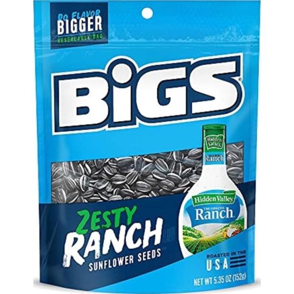 お取り寄せ ビッグス サンフラワーシード ひまわりの種 ヒドゥンバレー ゼスティランチ 152g BIGS Sunflower Seeds, Hidd
