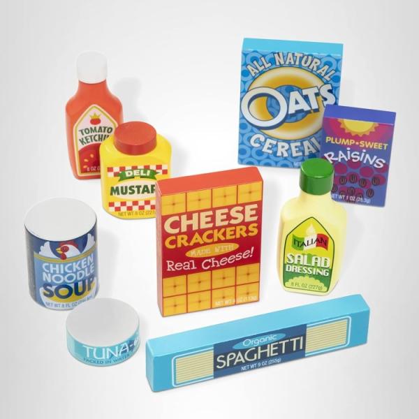 お取り寄せ メリッサ＆ダグ 木製 パントリー食品 おままごとセット 9点 Melissa &amp; Doug Wooden Pantry Products