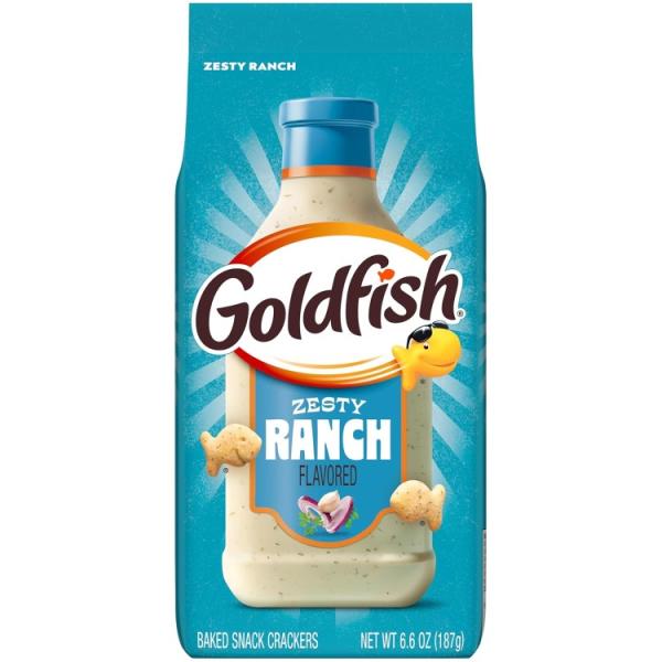 ゴールドフィッシュ ゼスティランチ フレーバークラッカー 187g Goldfish Zesty Ranch Flavored Crackers, 6.6 Oz お取り寄せ