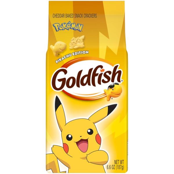 お取り寄せ [限定版]ゴールドフィッシュ ポケモン ピカチュウ チェダーチーズクラッカー 187g Goldfish Pokemon Pikachu
