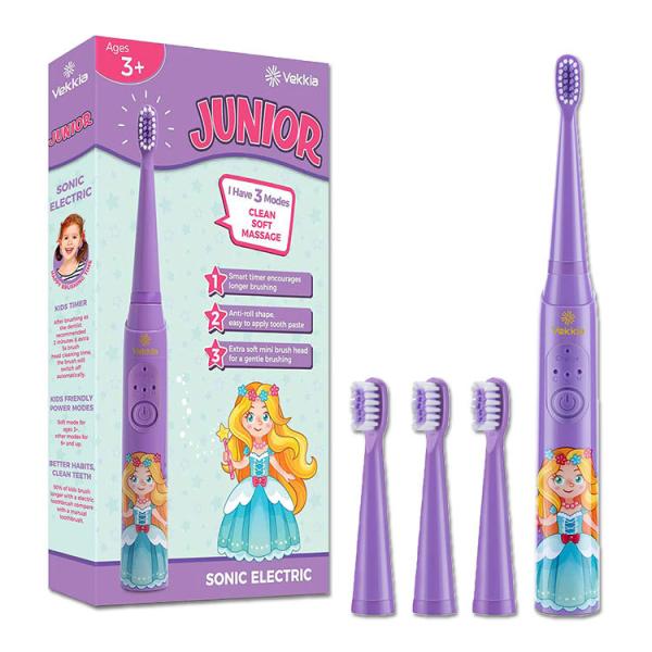 yN[|zFbLA duV qp \tg ^C}[t [d 3Έȏ Vekkia Princess Kids Electric Toothbrush