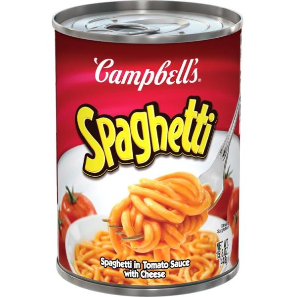 お取り寄せ キャンベル トマトソースチーズ スパゲッティ 448g Campbell's Spaghetti in Tomato Sauce with
