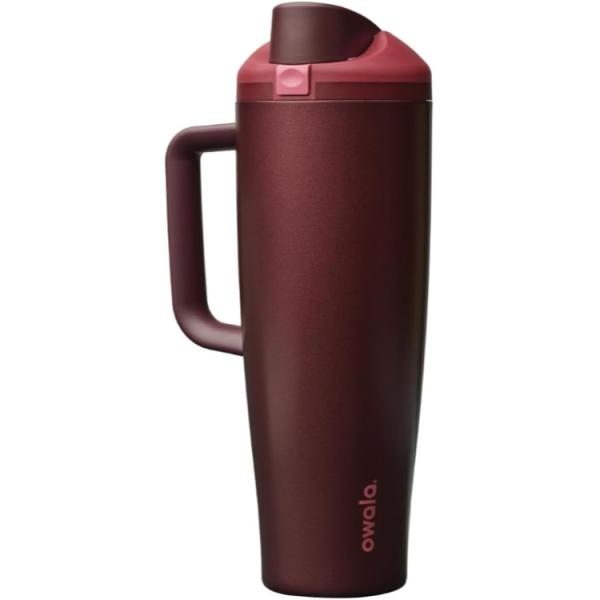 お取り寄せ オワラ フリーシップ タンブラー 水筒 1.18L ブラックチェリー Owala FreeSip Tumbler Water Bottle