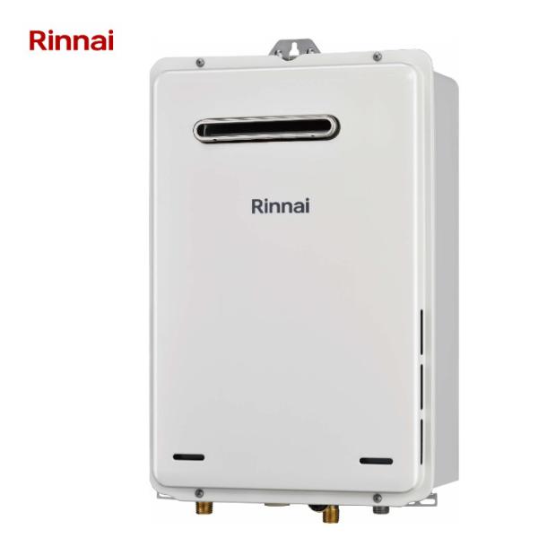 【リンナイ　ガス給湯器　RUX-A1615W(A)-E】・16号 給湯専用　単機能・オートストップ非対応・屋外壁掛、PS標準設置（後面近接設置）・接続口径　ガス：都市ガス・プロパン15A　給湯：15A　給水：15ARUX-A1615W-Eの...
