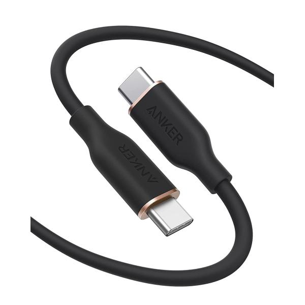 yViz1TԈȓ Anker PowerLine III Flow USB-C &amp; USB-C P[u 1.8m ~bhiCgubN
