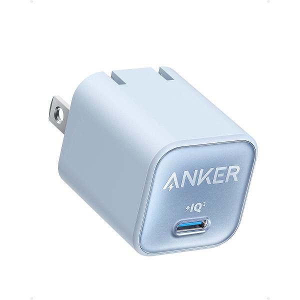 【新品】1週間以内発送 Anker 511 Charger (Nano 3, 30W) (USB PD 充電器 USB-C)【USB PD 対応/PSE技術基準適合/PPS規格対応】 (ブルー)