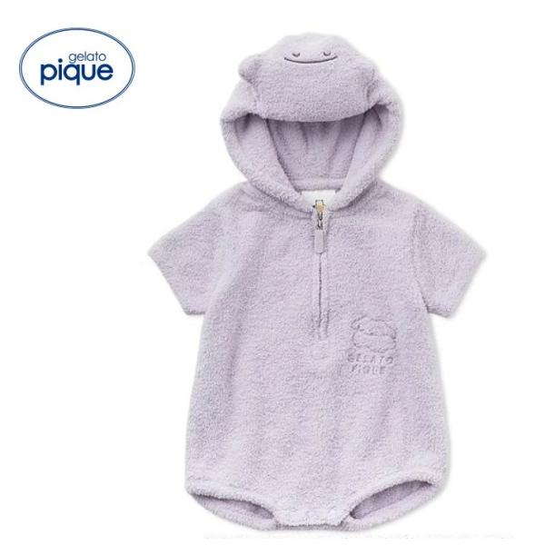 ジェラートピケ　ポケモンスリープ　ベビモコイーブイ ロンパース95cm未満 ポケモンスリープ】ベビモコ イーブイ パーカ＆ショートパンツ